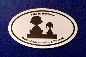 Share with a friend decal
